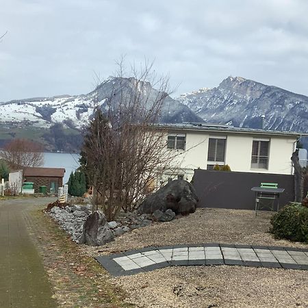 Oase Zum Sein Apartment Spiez Bagian luar foto