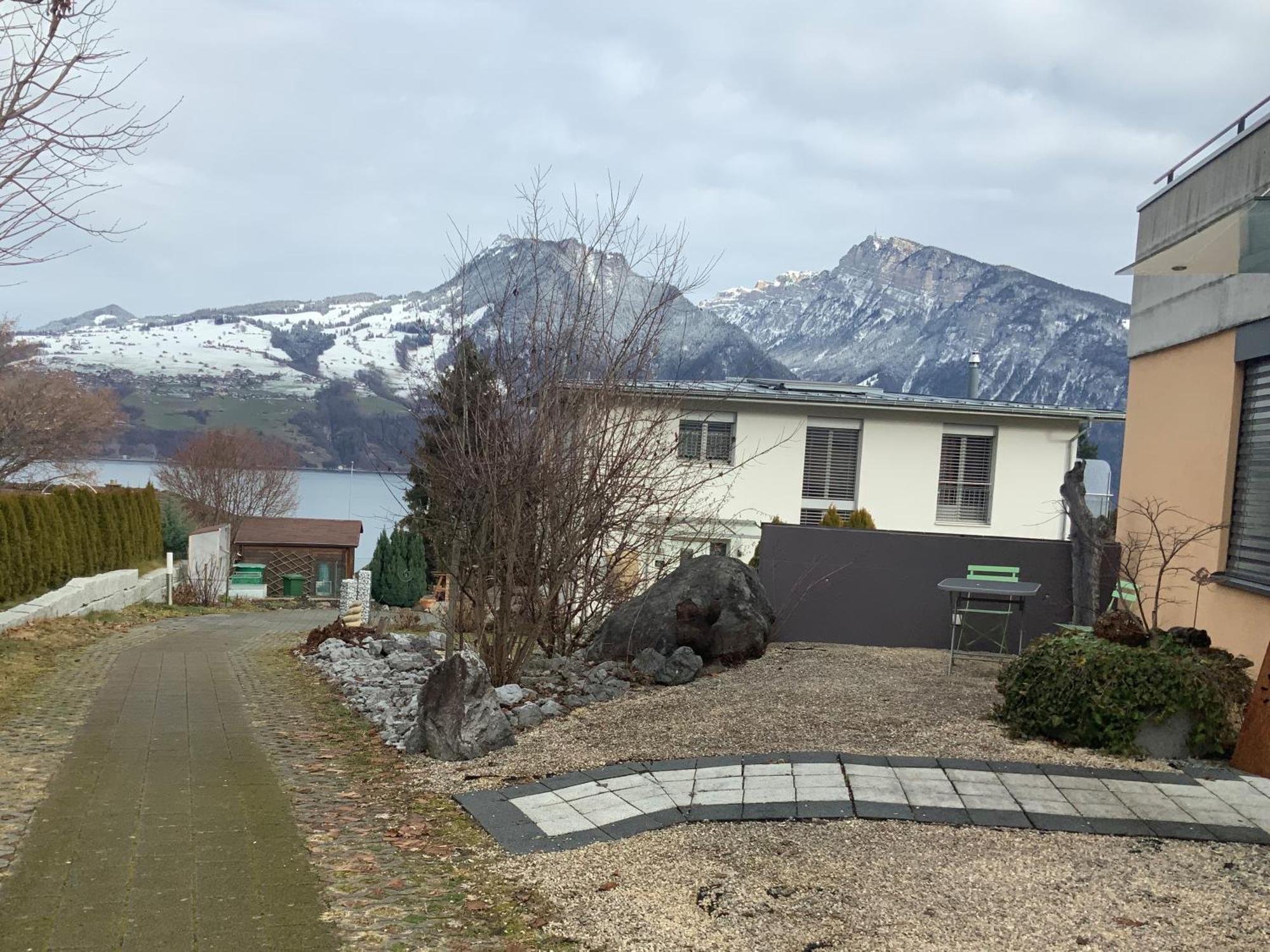 Oase Zum Sein Apartment Spiez Bagian luar foto